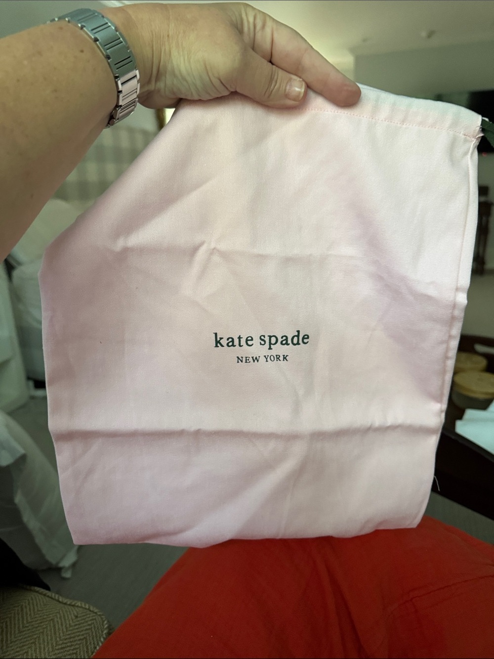 Pink Kate Spade dust bag image